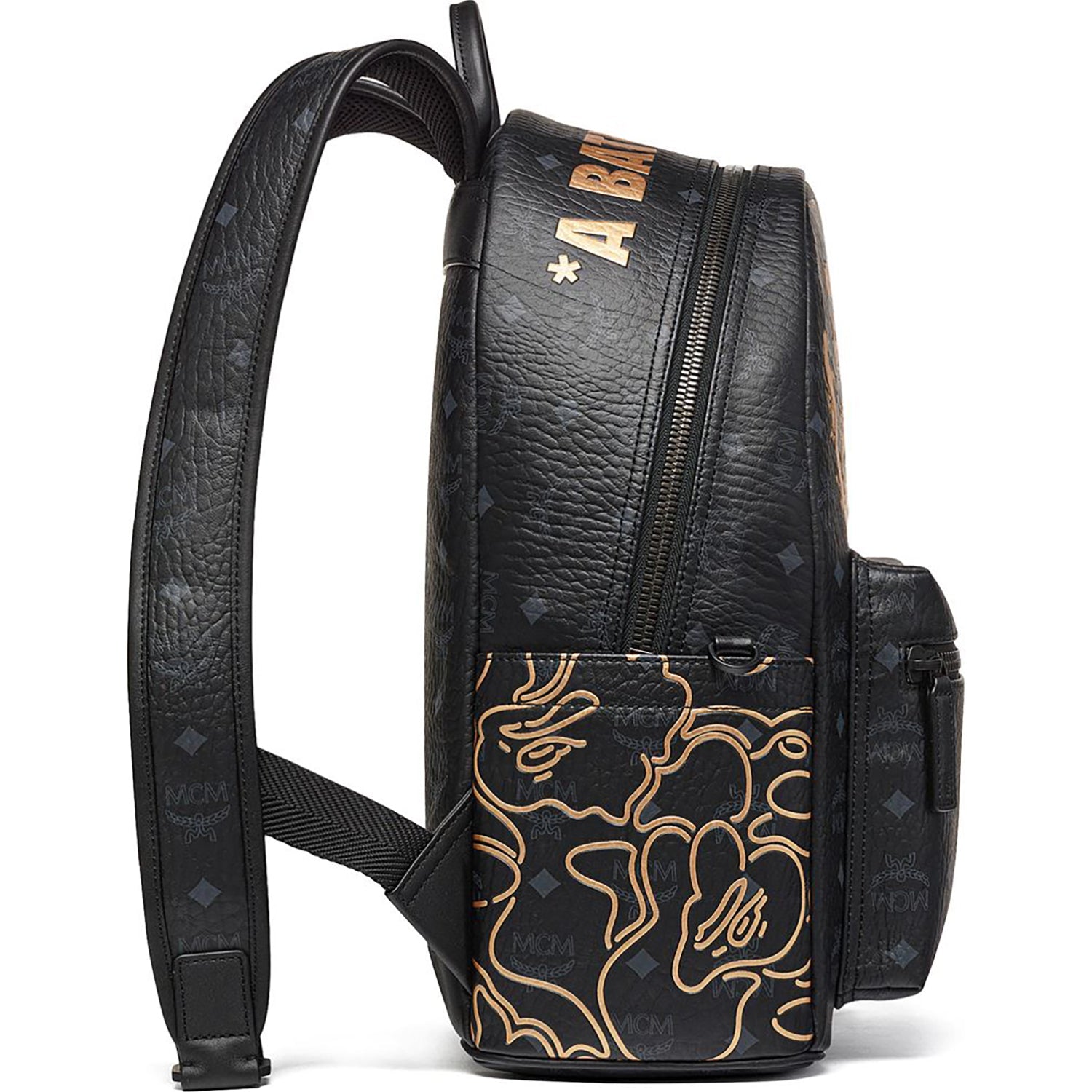 BAPE X MCM STARK LUNAR NEW YEAR VISETOS DAYPACK MENS
