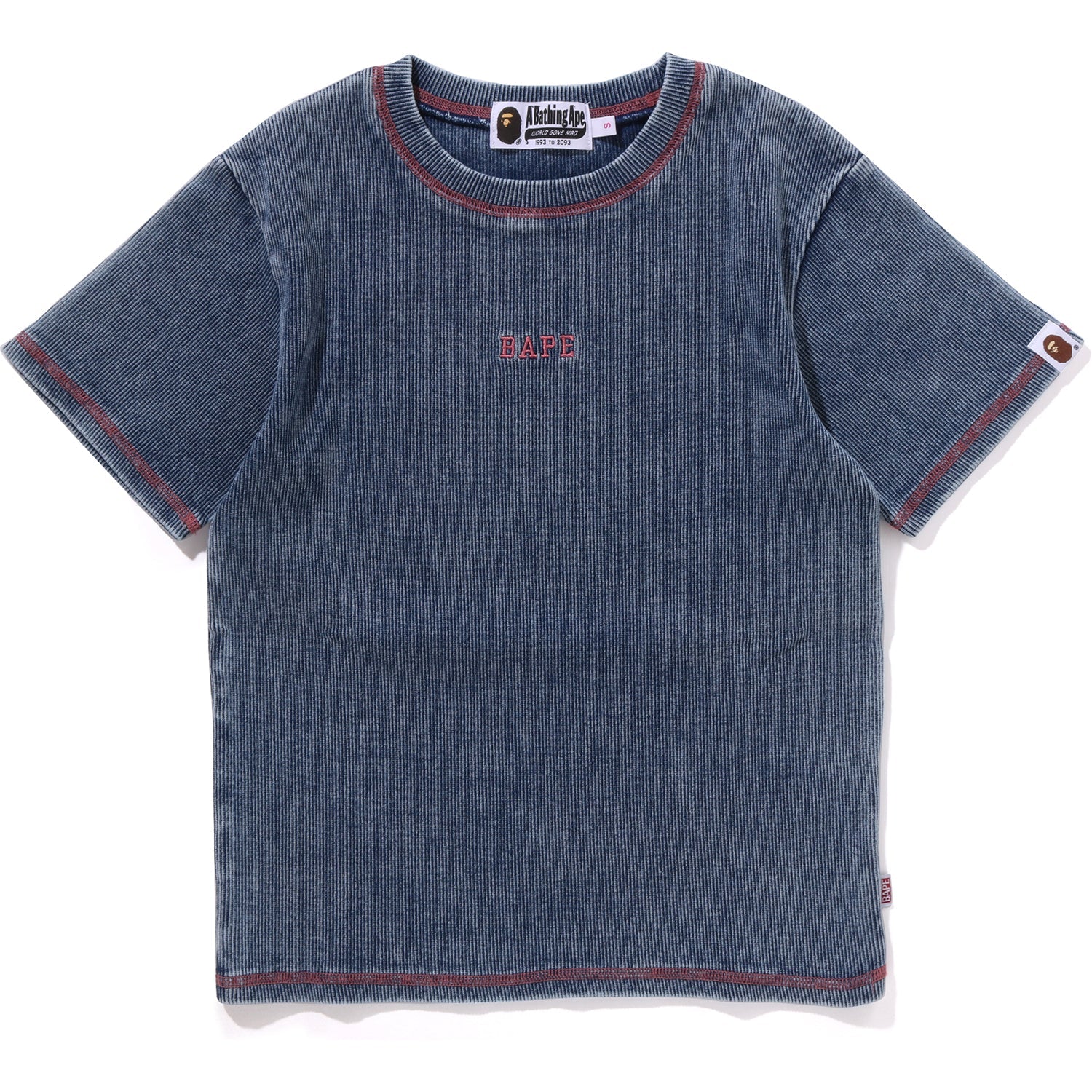 BAPE INDIGO RIB TEE LADIES