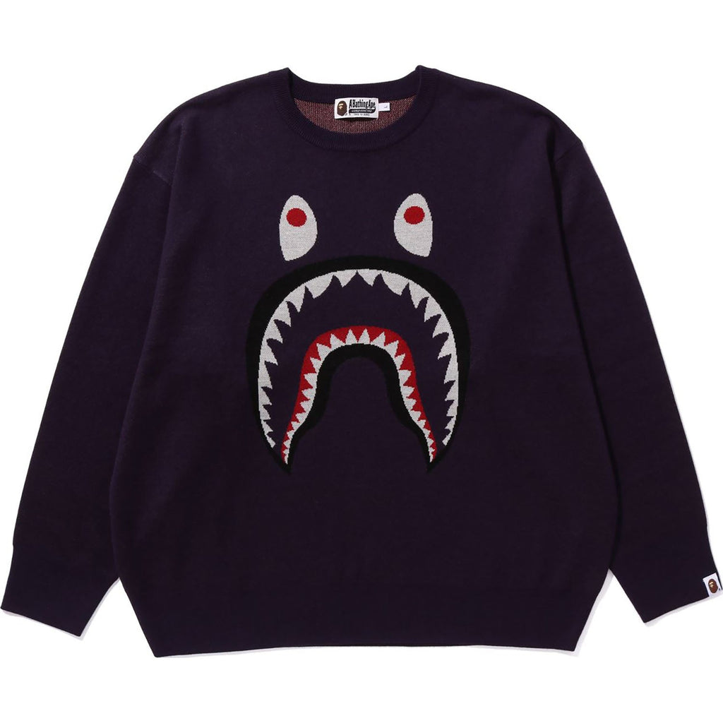 SHARK JACQUARD KNIT SWEATER MENS