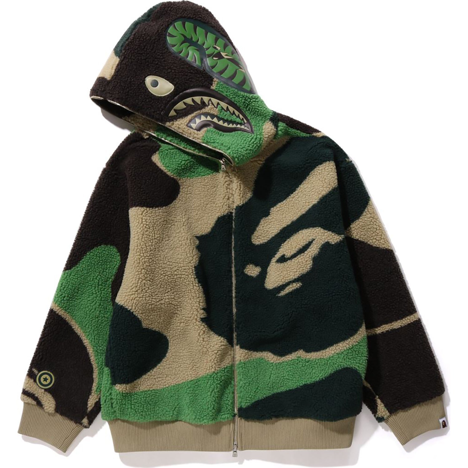 MEGA ABC CAMO SHARK BOA HOODIE JACKET MENS
