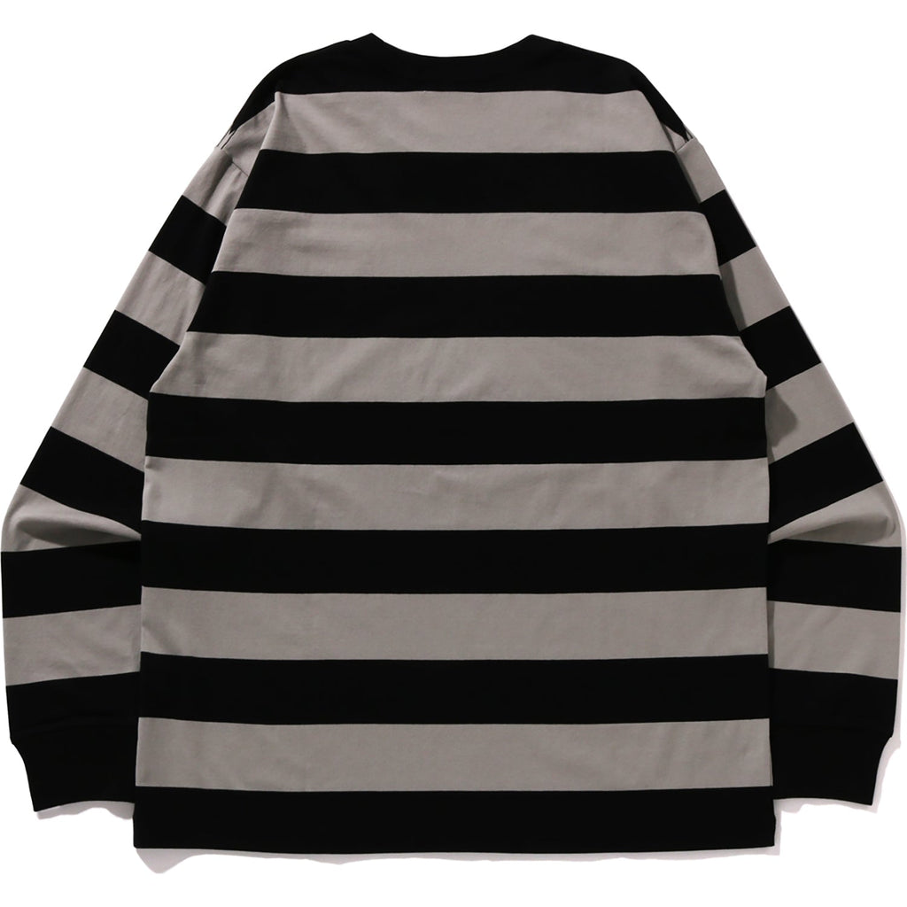 APE HEAD ONE POINT HOOP L/S TEE RELAXED FIT MENS
