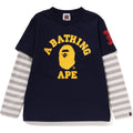 COLLEGE MULTI LOGO LAYERED L/S TEE KIDS