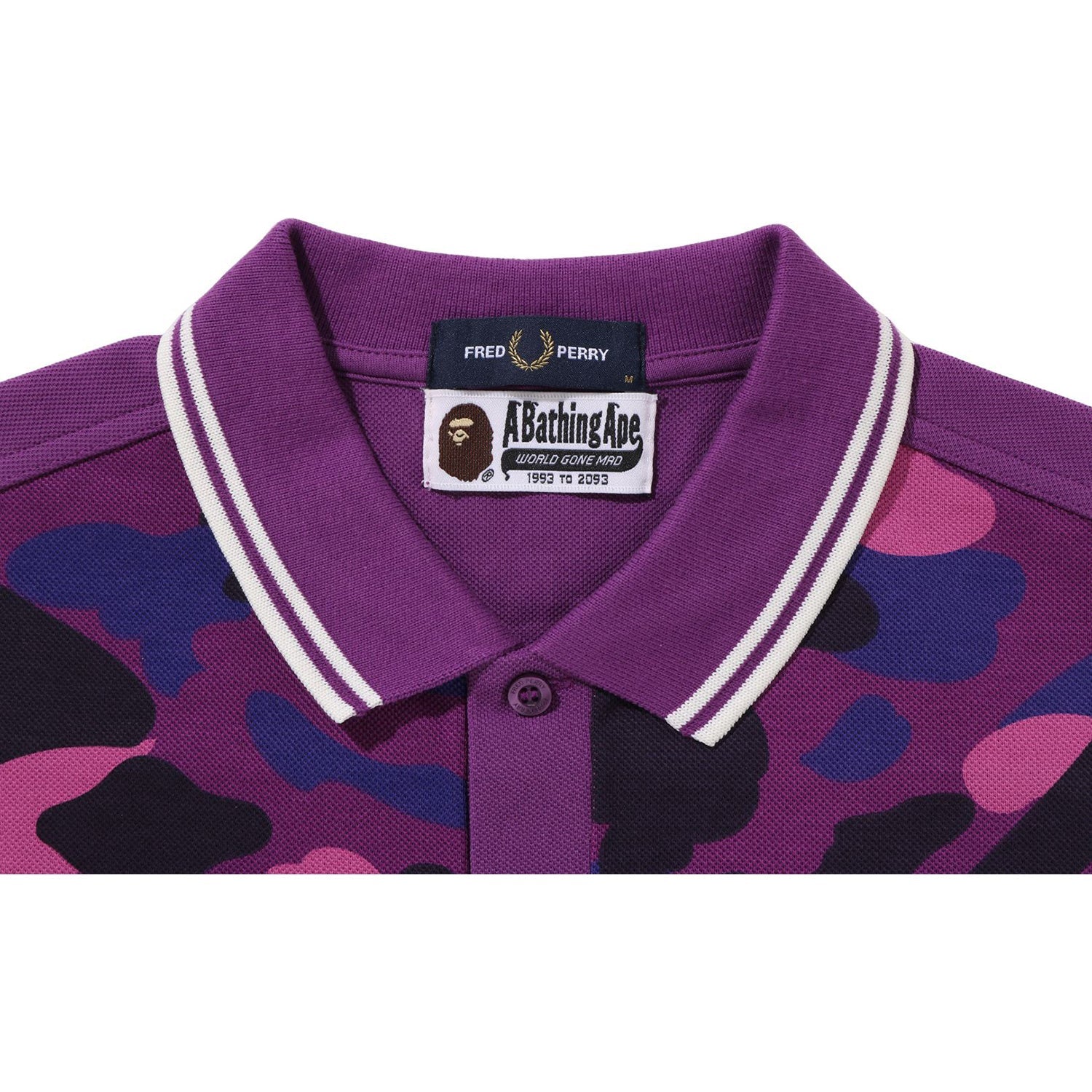 BAPE X FRED PERRY COLOR CAMO POLO MENS