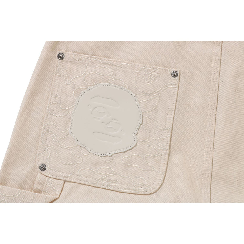 LINE CAMO PATCH DENIM DOUBLE KNEE WORK PANTS MENS