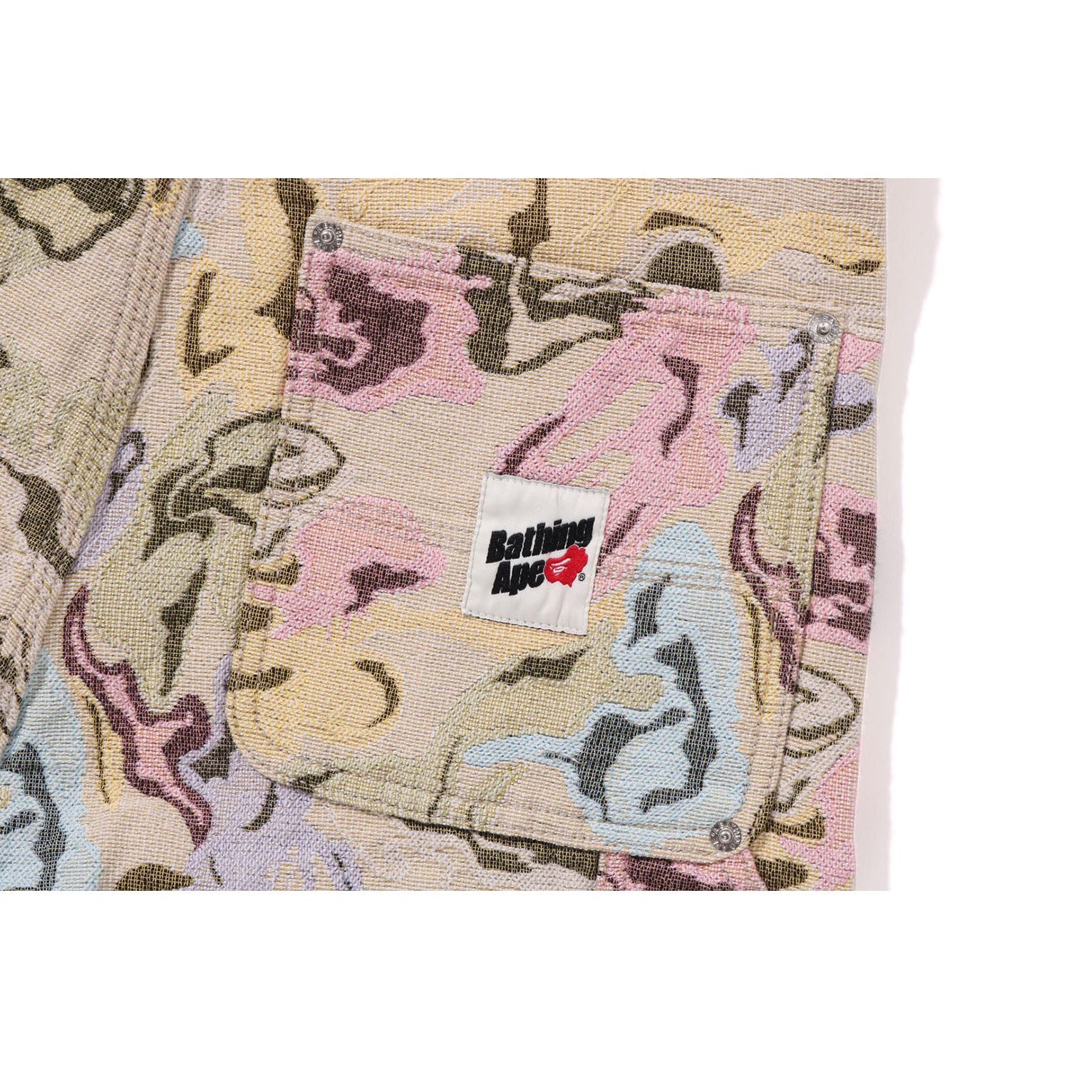 BAPE ART CAMO GOBELIN WORK PANTS MENS