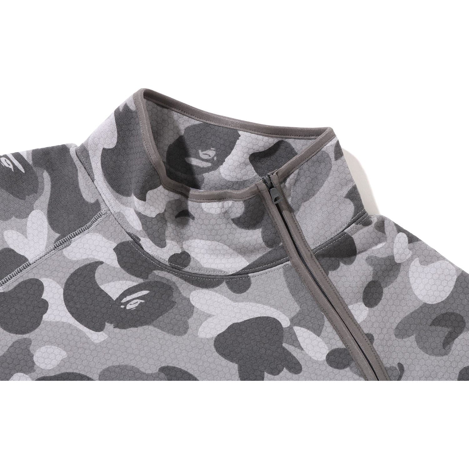 HONEYCOMB CAMO SIDE ZIP CREWNECK MENS
