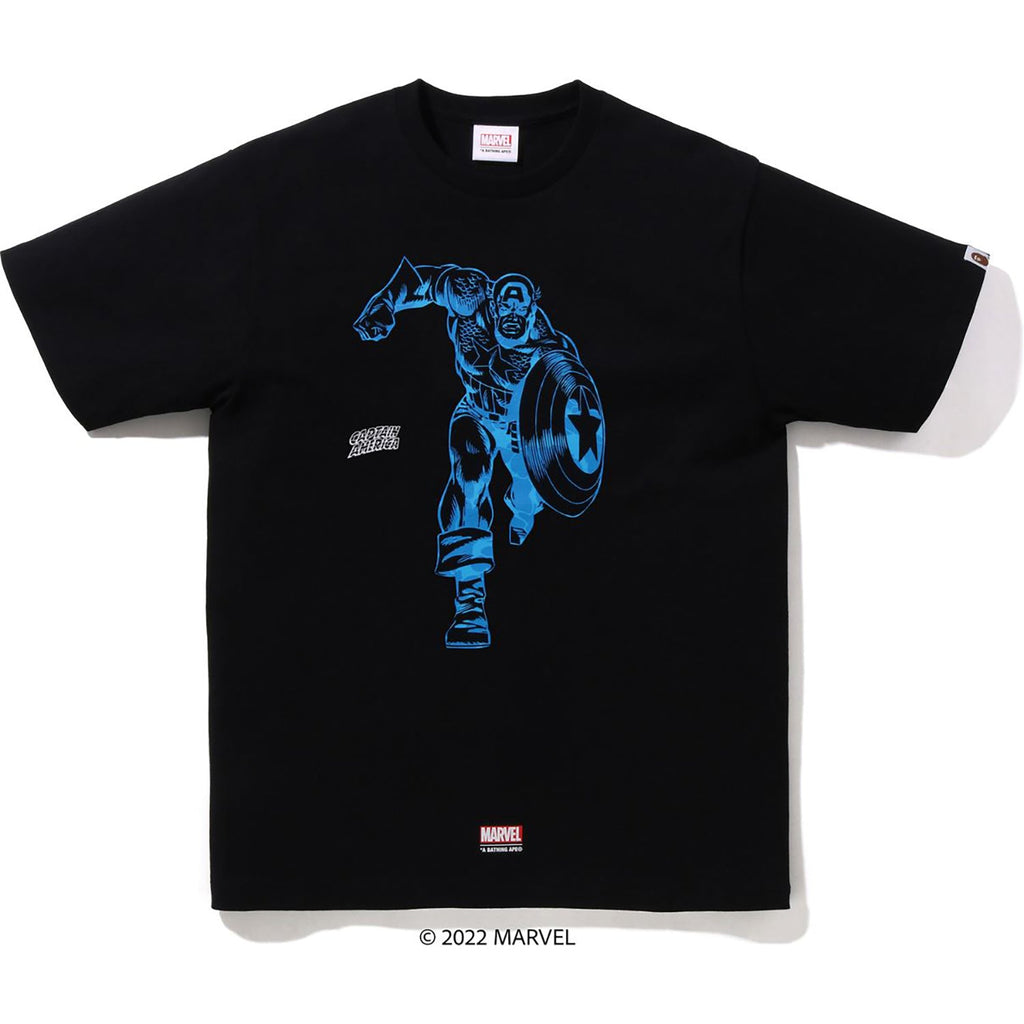 BAPE X MARVEL CAPTAIN AMERICA TEE MENS