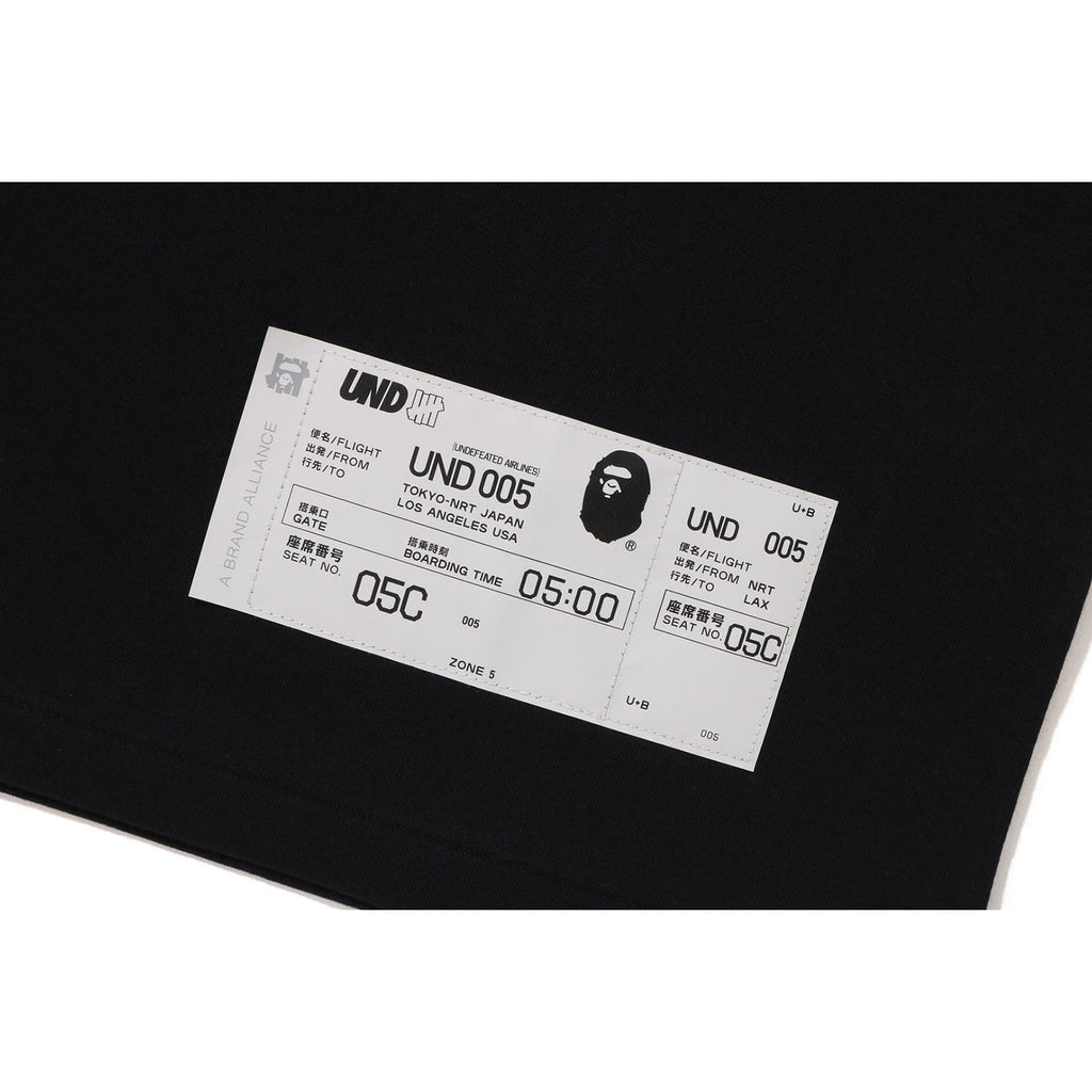 BAPE X UNDEFEATED COLLEGE TEE MENS