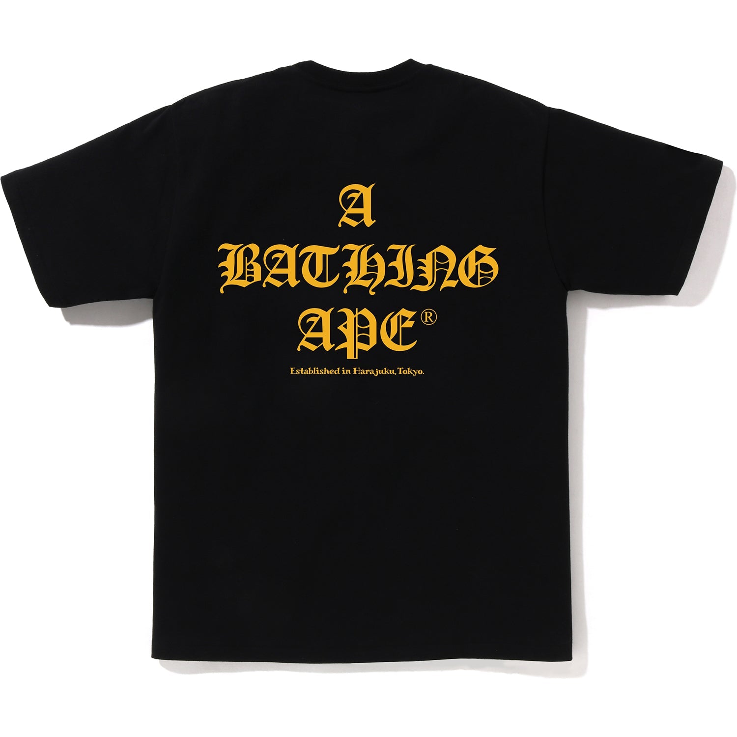 A BATHING APE LOGO TEE MENS