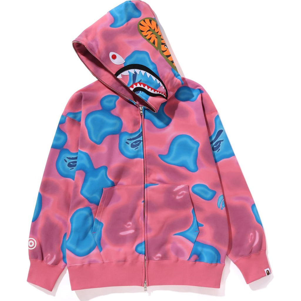 LIQUID CAMO SHARK FULL ZIP HOODIE RELAXED FIT MENS
