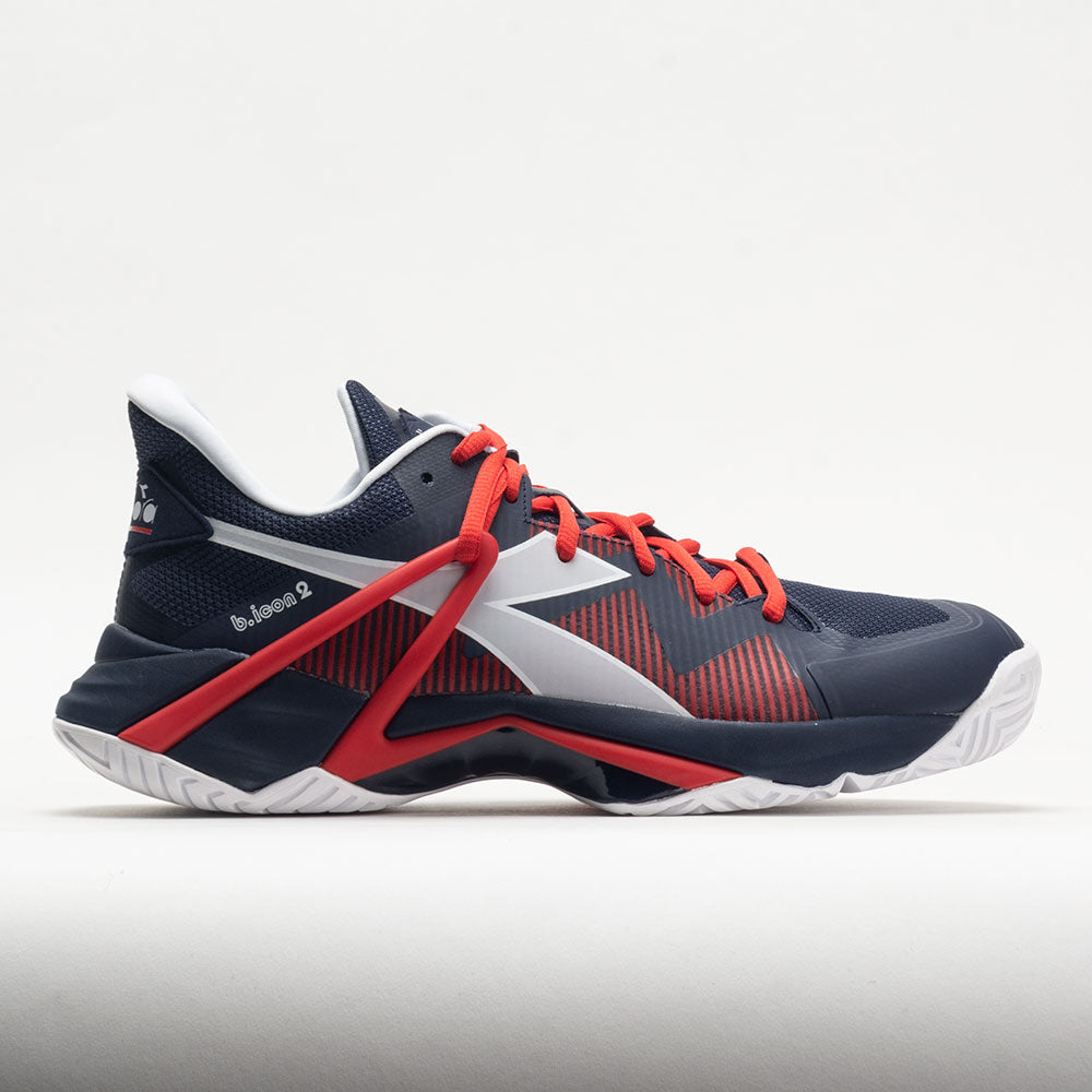 Diadora B.Icon 2 AG Men's  Blue Corsair/White/Fiery Red