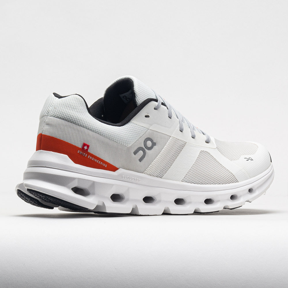 On Cloudrunner Men's  Undyed White/Flame